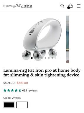 Luminess White Fat Iron Pro Body Slimming & Skin Tightening Device